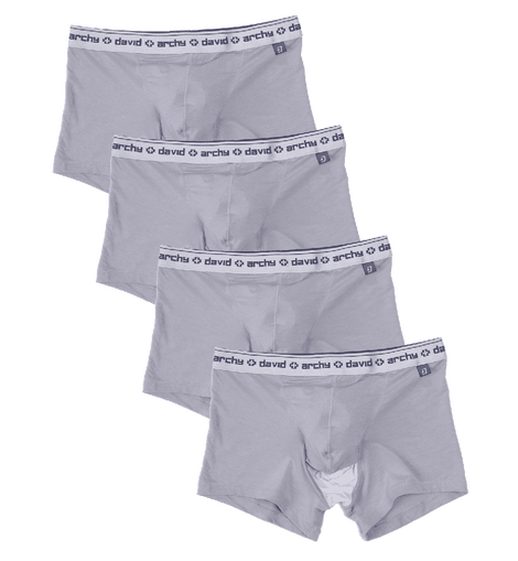 David Archy 4 Packs Trunks Separatec Pouch Micro Modal Dual